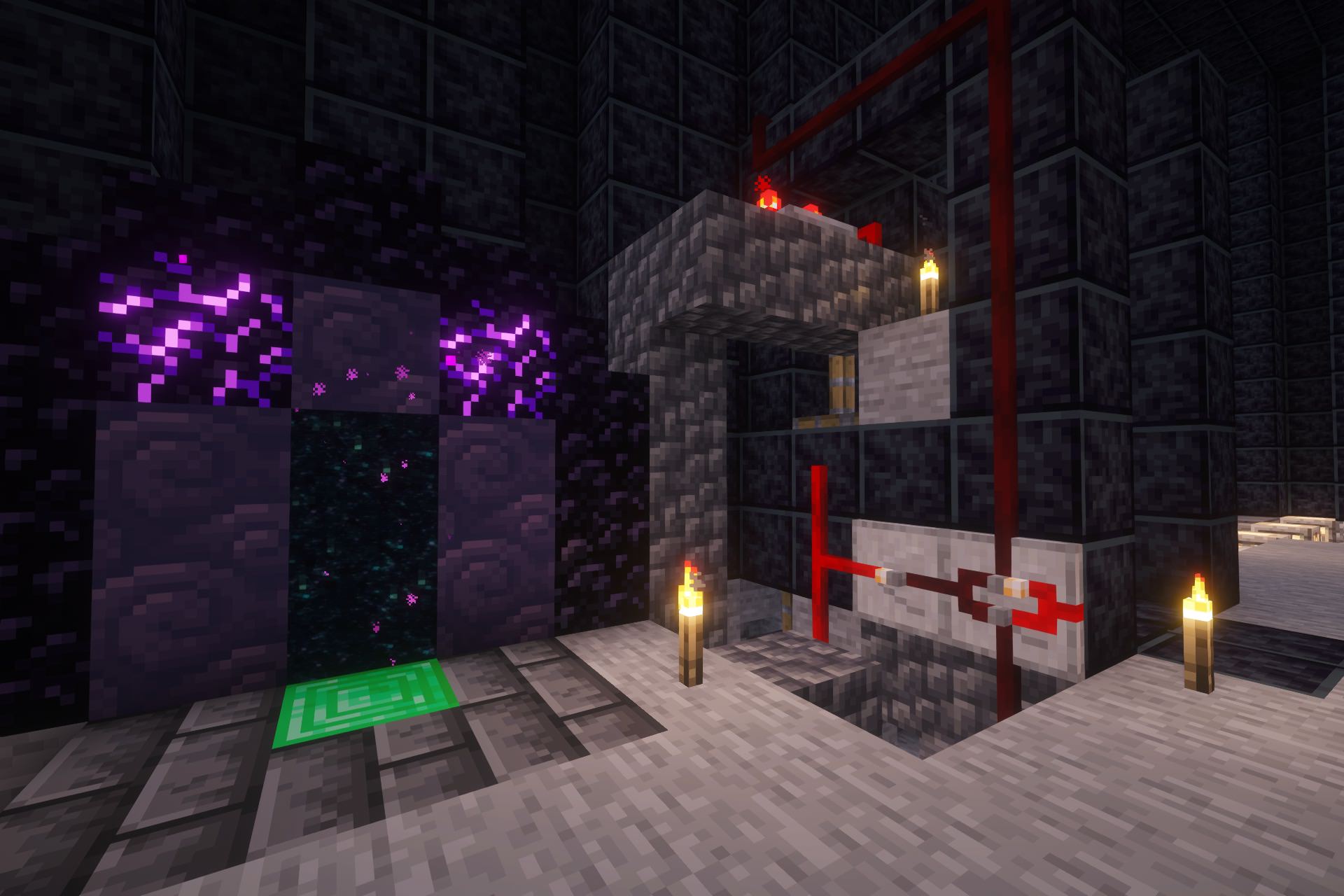 Andrew - Some fancy redstone for the door